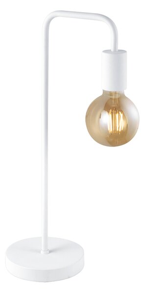 Lampada tavolo da Interno E27 in Metallo Bianco Opaco