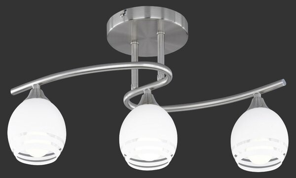 Plafoniera da Interno E14 in Metallo Nickel Opaco