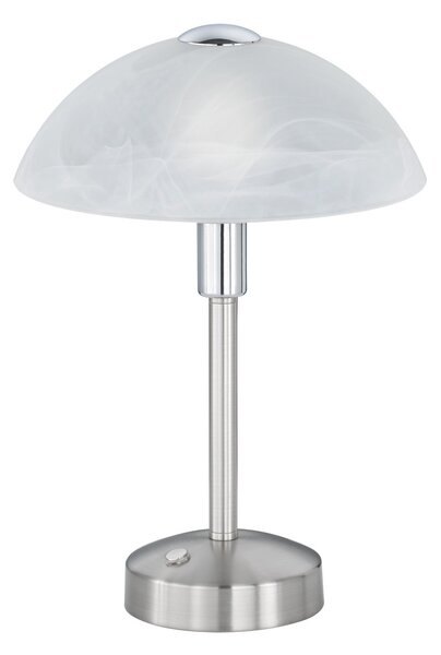 Lampada tavolo da Interno a LED in Metallo Nickel Opaco
