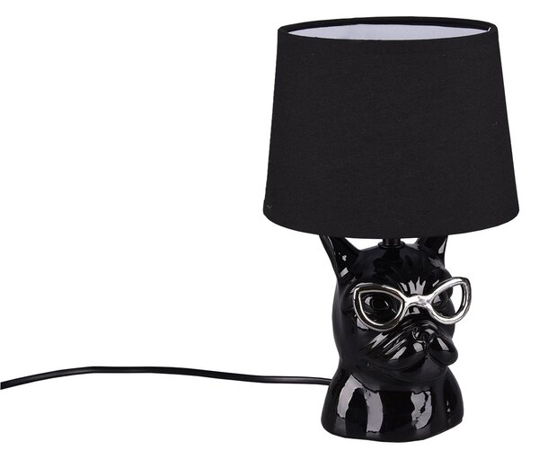 Lampada tavolo da Interno E14 in Ceramica Nero