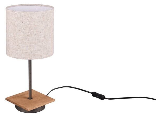 Lampada tavolo da Interno a LED in Metallo Nickel Opaco