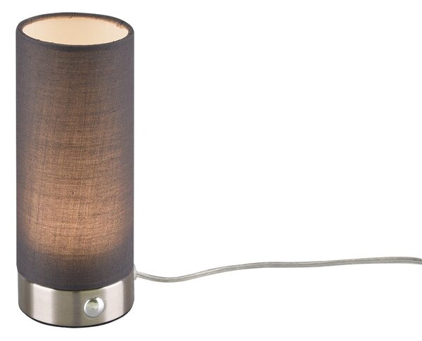 Lampada tavolo da Interno a LED in Metallo Nickel Opaco