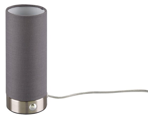 Lampada tavolo da Interno a LED in Metallo Nickel Opaco