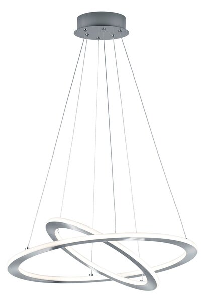 Lampada a Sospensione da Interno a LED in Metallo Nickel Opaco