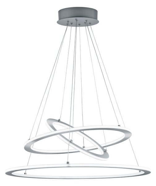 Lampada a Sospensione da Interno a LED in Metallo Nickel Opaco