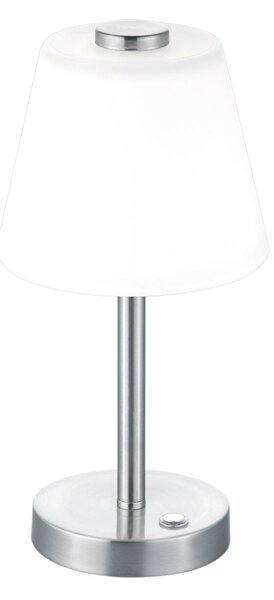 Lampada tavolo da Interno a LED in Metallo Nickel Opaco