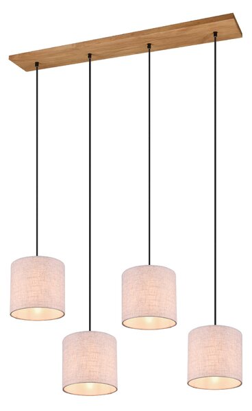 Lampada a Sospensione da Interno a LED in Metallo Nickel Opaco