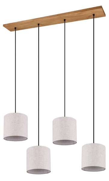 Lampada a Sospensione da Interno a LED in Metallo Nickel Opaco