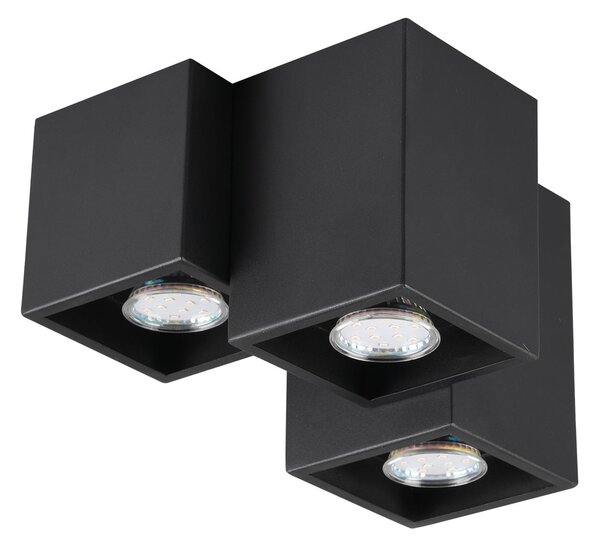 Plafoniera da Interno a LED in Metallo Nero Opaco