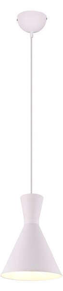 Lampada a Sospensione da Interno a LED in Metallo Bianco Opaco