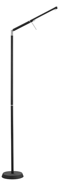 Piantana da Interno a LED in Metallo Nero Opaco