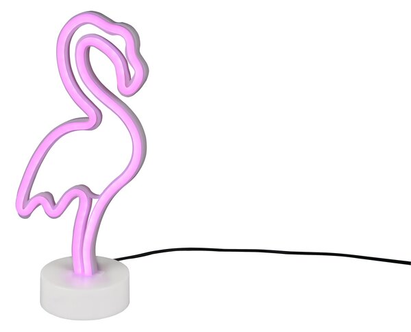 Lampada tavolo da Interno a LED in Plastica Bianco