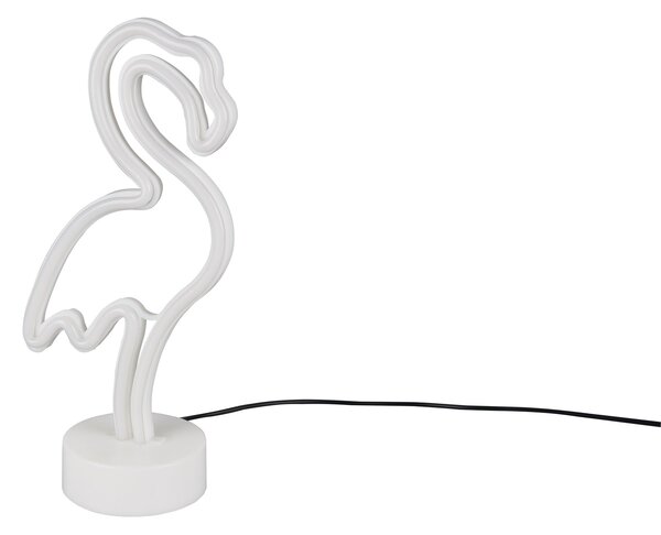 Lampada tavolo da Interno a LED in Plastica Bianco