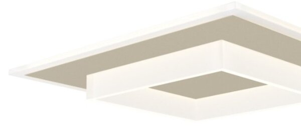 Plafoniera moderna top light wish 1223 50 led cct switch metallo - Top Light
