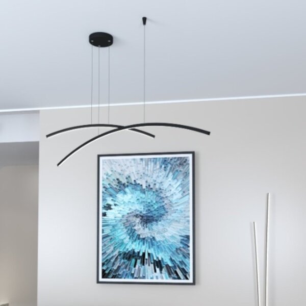 Lampadario moderno top light kawaii 1229 s ne led cct switch dimmerabile 3 step - Top Light
