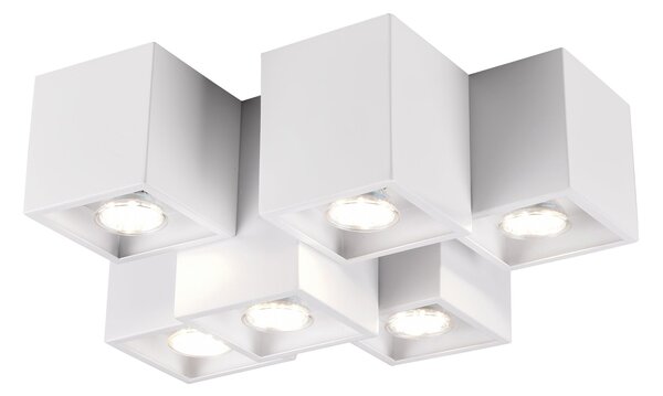 Plafoniera da Interno a LED in Metallo Bianco Opaco
