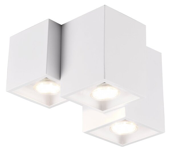 Plafoniera da Interno a LED in Metallo Bianco Opaco