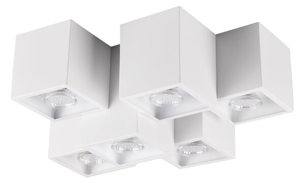 Plafoniera da Interno a LED in Metallo Bianco Opaco