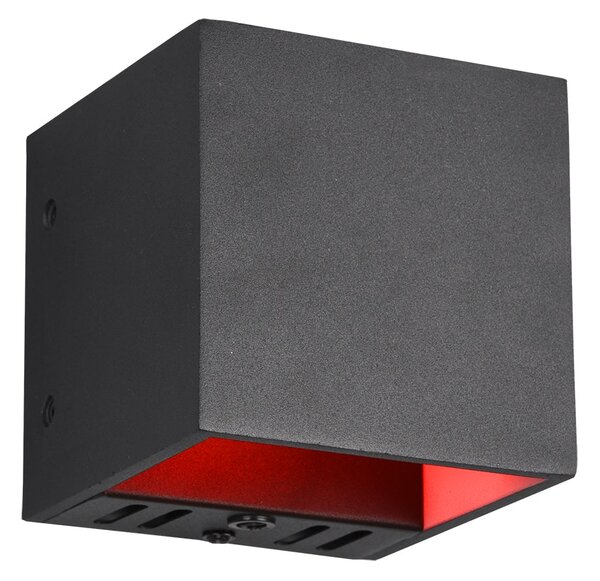Applique da Interno a LED in Metallo Nero Opaco