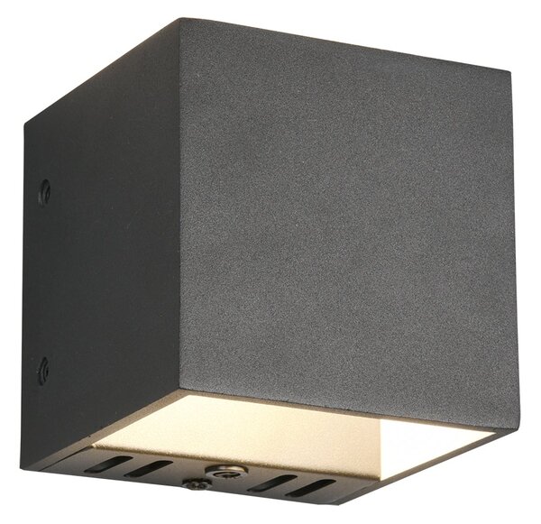 Applique da Interno a LED in Metallo Nero Opaco