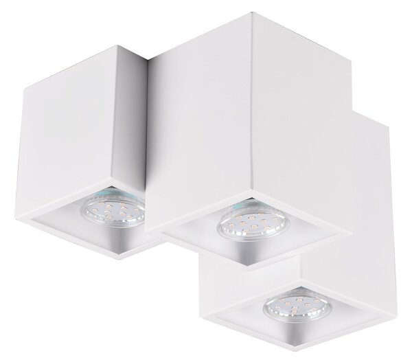 Plafoniera da Interno a LED in Metallo Bianco Opaco
