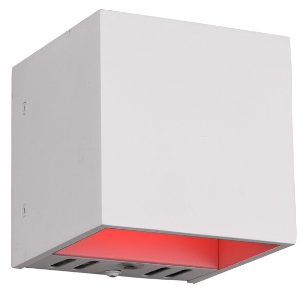 Applique da Interno a LED in Metallo Bianco Opaco