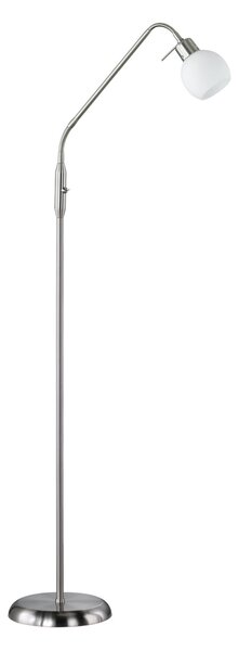 Piantana da Interno a LED in Metallo Nickel Opaco