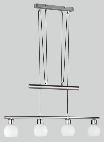 Lampada a Sospensione da Interno a LED in Metallo Nickel Opaco