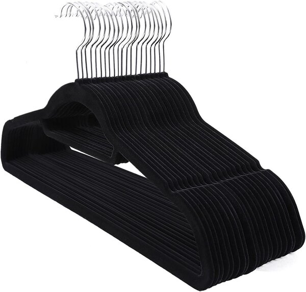Kit 20 Grucce 45x23x0,5 cm in Velluto Antiscivolo Nero