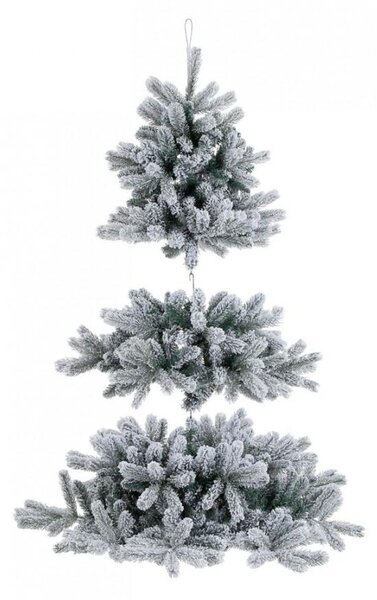 Albero di Natale Artificiale Pendente Innevato 150 cm 546 Rami Verde