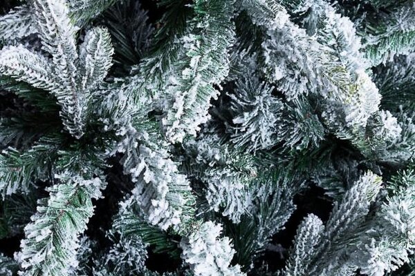 Albero di Natale Artificiale Innevato 210 cm 803 Rami Verde