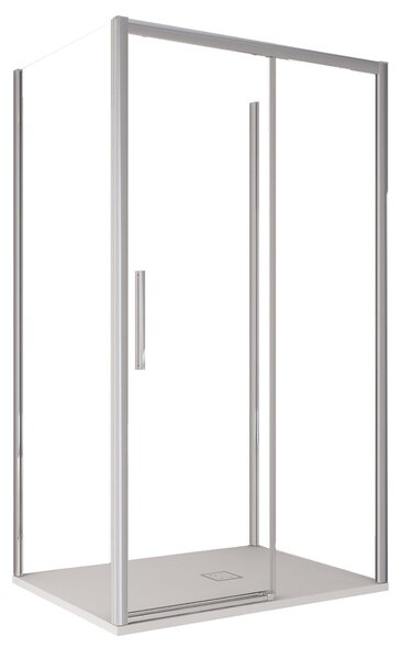 Box Doccia 3 Lati 70x100x70 cm 1 anta Scorrevoe in Cristallo trasparente 6mm H195 Bonussi eliane