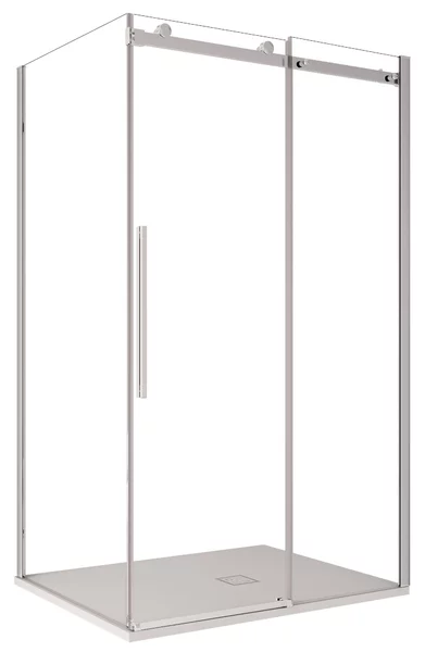 Box Doccia angolare 70x100 cm 1 anta Scorrevole in Cristallo trasparente 8mm H195 Bonussi alina