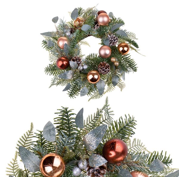 Corona di Natale con Palline Ø36 cm
