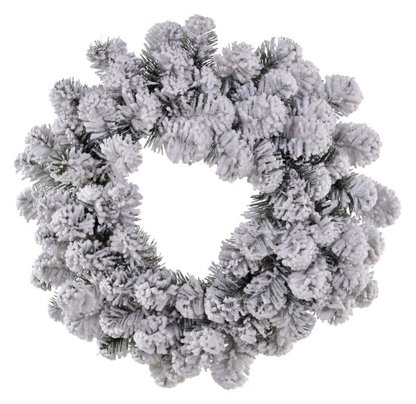 Corona Abetone innevata 80 Tips Ø50 cm