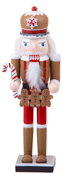 Set 2 Schiaccianoci di Natale Candy H30 cm in Legno