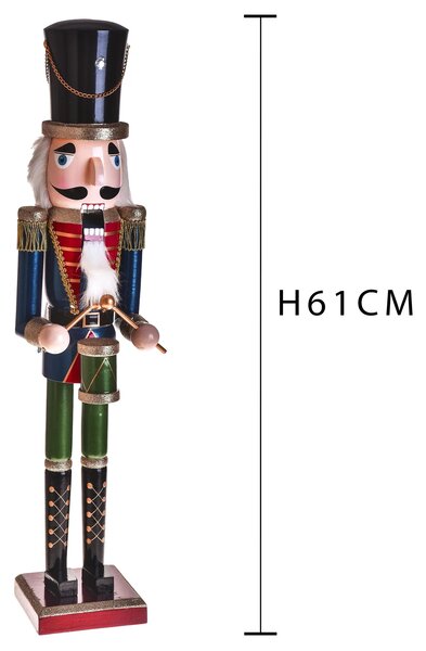 Schiaccianoci Natalizio H61 cm in Legno