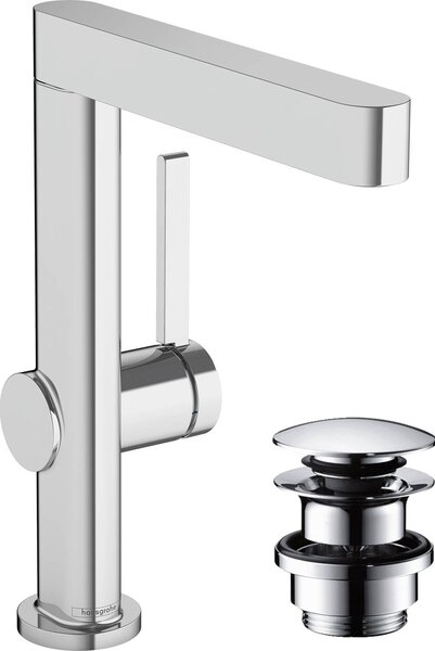 Hansgrohe Finoris robinetterie de lavabo 230 avec bec pivotant et vidage Push-Open, portée 178mm, 76060000, 76060000