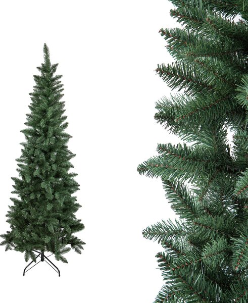Albero di Natale Artificiale H150 cm Abete Douglas Slim 321 Tips Verde