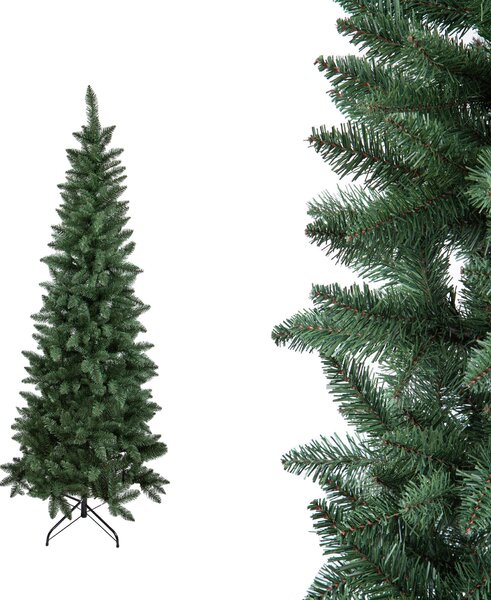 Albero di Natale Artificiale H150 cm Abete Douglas Slim 321 Tips Verde