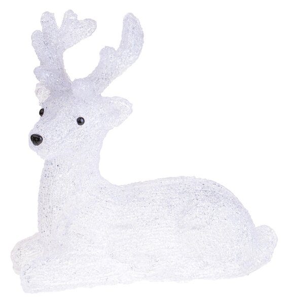 Renna con 50 Led.H38 cm in Plastica