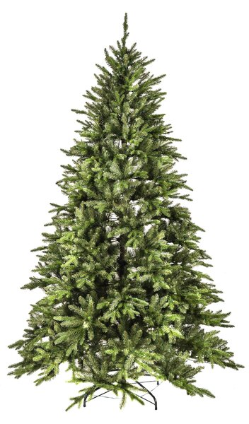 Albero di Natale Artificiale H230 cm Abete Nebraska 3170 Tips con 460 Led Verde