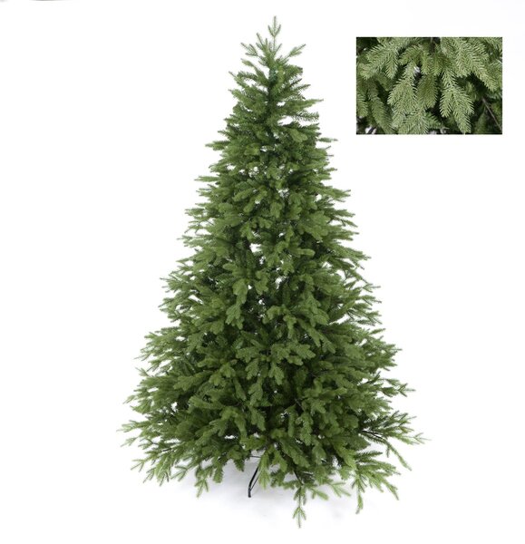Albero di Natale Artificiale H198 cm Abete Cervino con 1200 Tips Verde