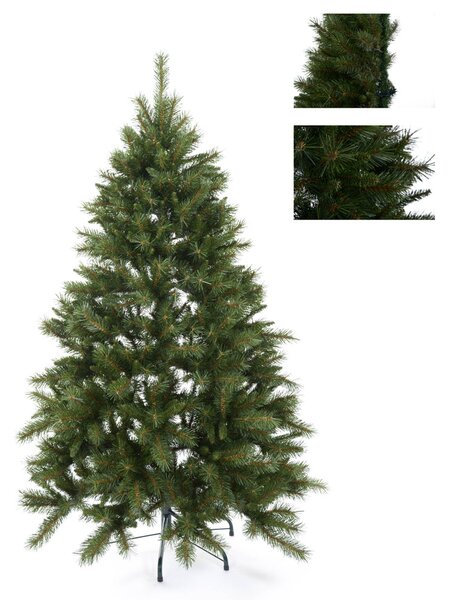 Albero di Natale Artificiale a Metà H210 cm Abete con 718 Tips Verde
