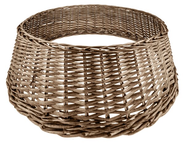 Base per Albero di Natale in Rattan Ø50 cm Grigio