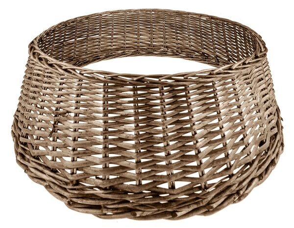 Base per Albero di Natale in Rattan Ø50 cm Grigio