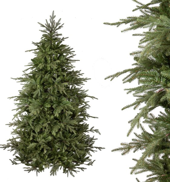 Albero di Natale Artificiale H260 cm Abete Gran Sasso 4681 Tips Verde