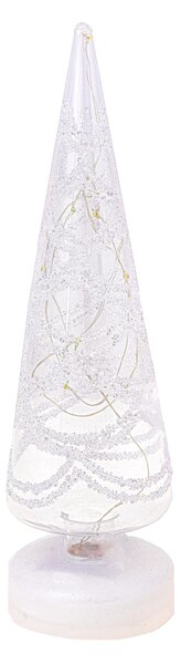 Set 2 Alberi Coni Decorativi con Led H30 cm