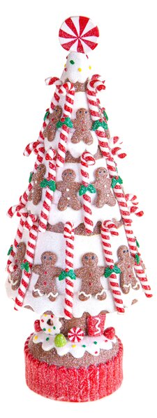 Albero Ginger Bread H32 cm Rosso