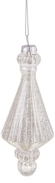 Set 4 Decoro Ss Goccia H15 cm Champagne